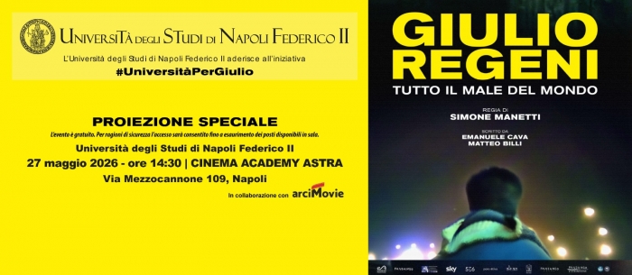 Proiezione speciale "Giulio Regeni"